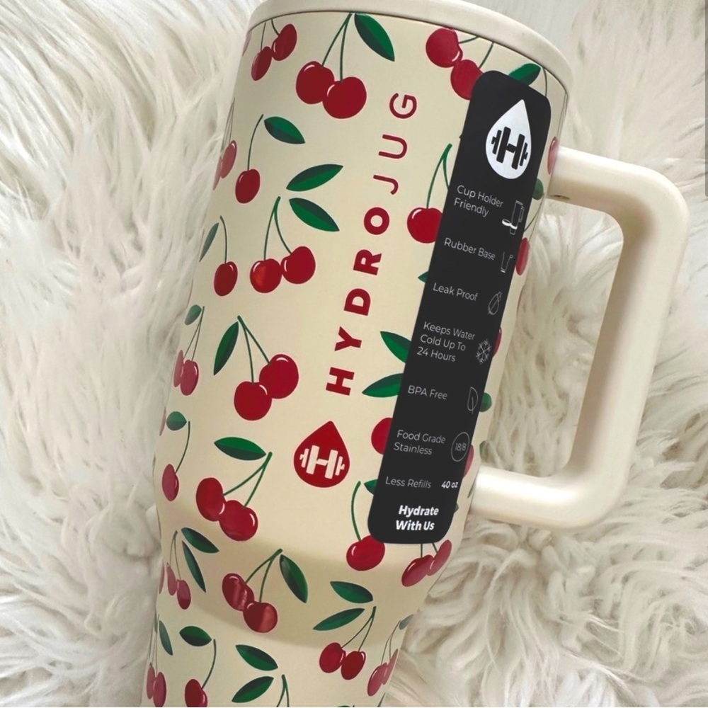 Hydrojug Cherry 40oz Tumbler NWT